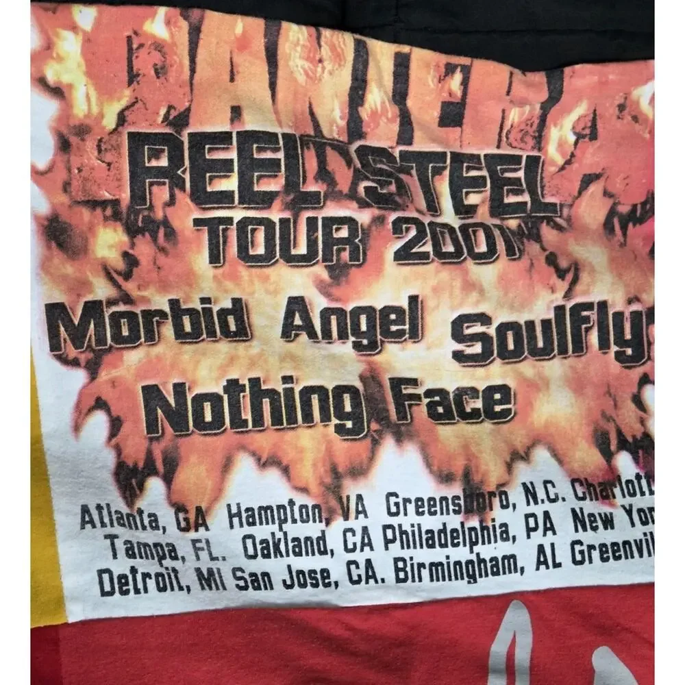 Upcycled Throw Blanket Vtg T-Shirts Handmade 62x53 Pantera Bush ZZ Top TX A&M